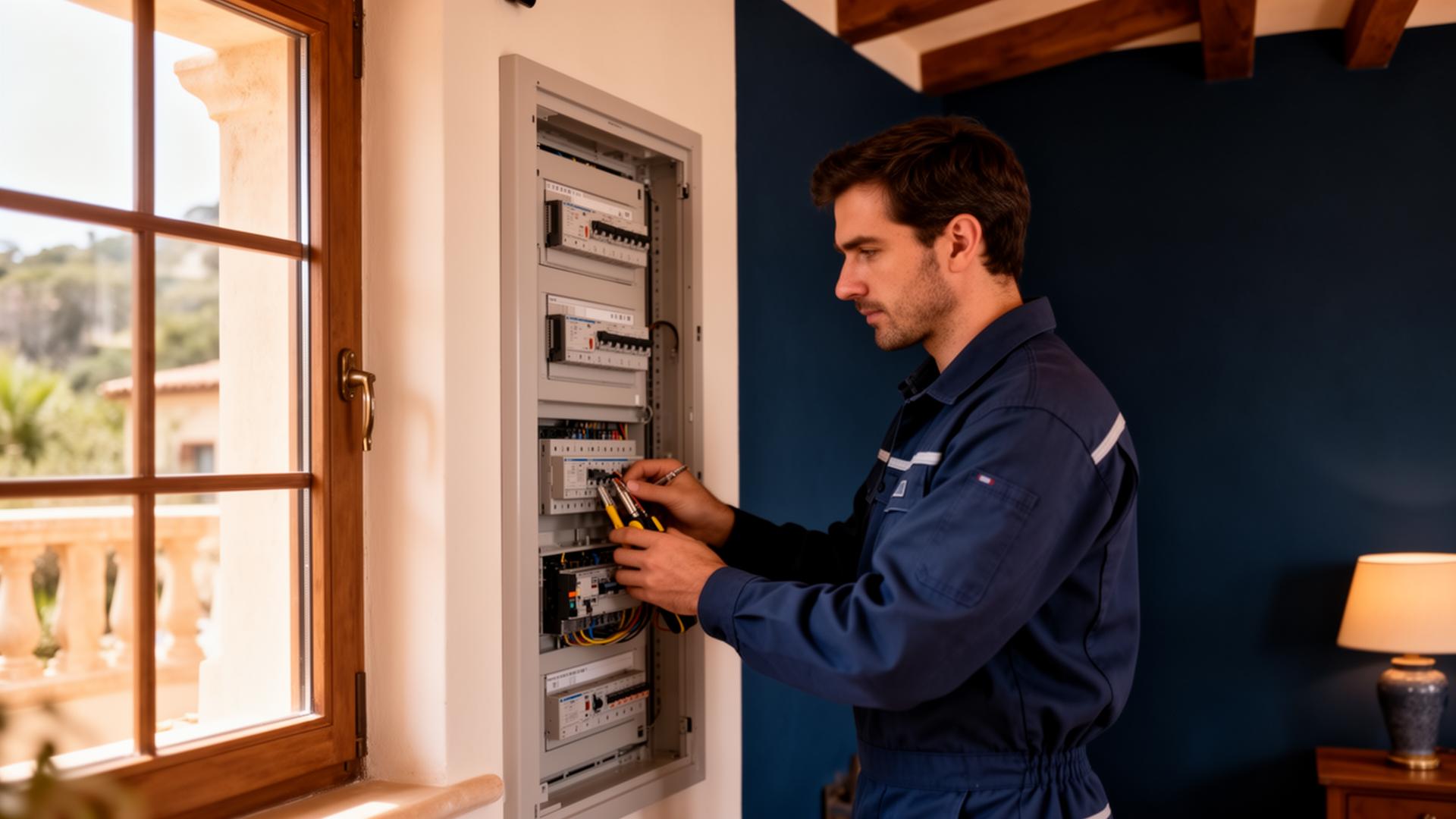 Skandifix certified technician at work in a Costa del Sol villa